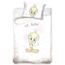 Бавовняна постільна білизна для дитячого ліжечка   Tweety жовта, 100 x 135 см, 40 x 60 см