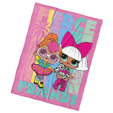 Carbotex Дитяча ковдра L.O.L. Surprise Fierce Friends, 130 x 170 см