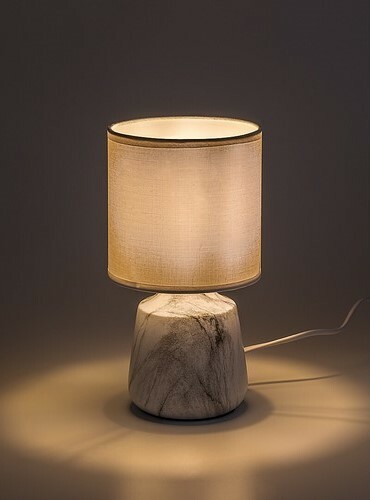 Rabalux 74067 stolní lampa Nalisa, válcovitá, bílá