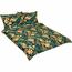 Set de lenjerie de pat din bumbac Bellatex Monstera verde, 140 × 200, 70 × 90 cm