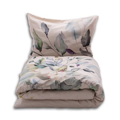 Pościel z mieszanki bawełny i lnu Wiązanka, 160 x 200 cm, 2 szt. 70 x 80 cm