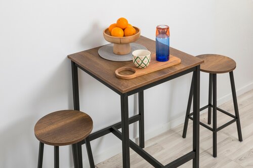 Stołek barowy Mola Barok Black