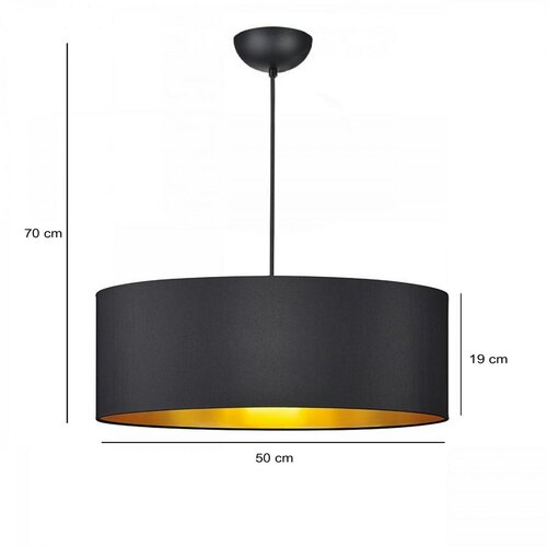 Lampa wisząca AYD-3533 Luxor, czarna-złota