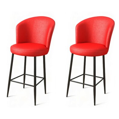 Barstuhl-Set Uras Red, 2 Stück