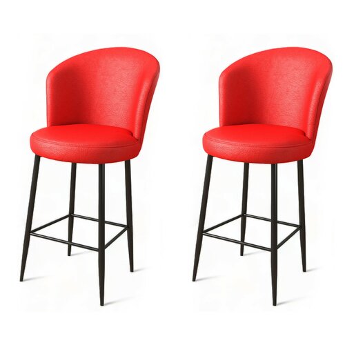 Set de scaune de bar Uras Red, 2 buc.