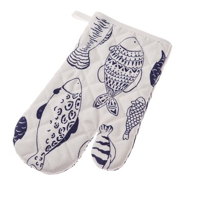 Rękawica kuchenna wodoodporna Ryby, 17 x 27 cm