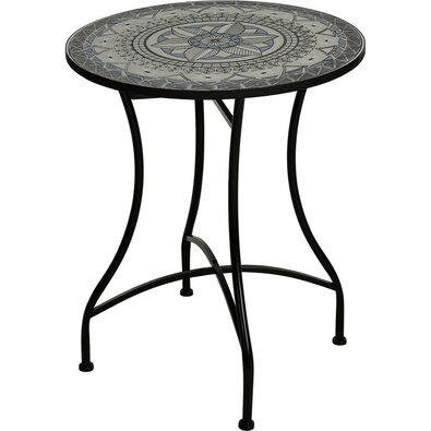 Bistro kültéri asztal dekor Mosaic sötét, 60 x magasság 71 cm