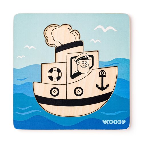 Woody Puzzle Baby Boat