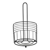 Autronic Suport metalic rotund pentru șervețele dehârtie, negru