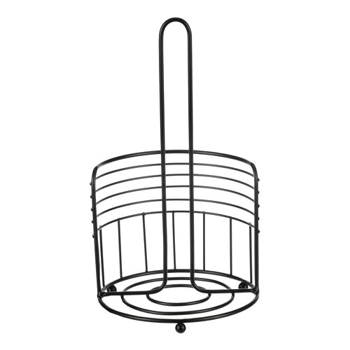 Autronic Kovový stojan na papírové utěrky kulatý, černá