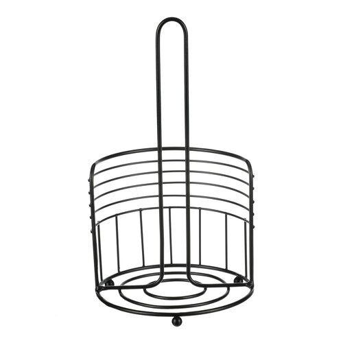 Autronic Suport metalic rotund pentru șervețele dehârtie, negru