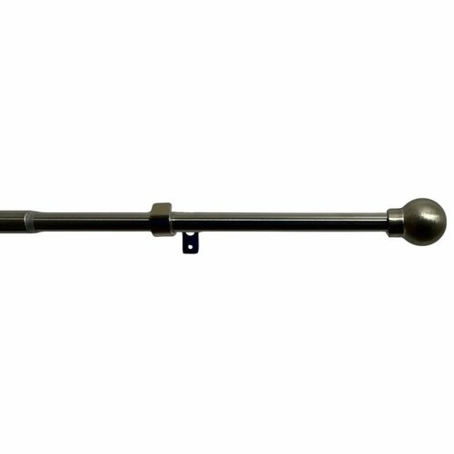 Vorhanggarnitur, ausziehbar, Kugel 16/19 mm, Edelstahl, 200–350 cm, ohne Ringe