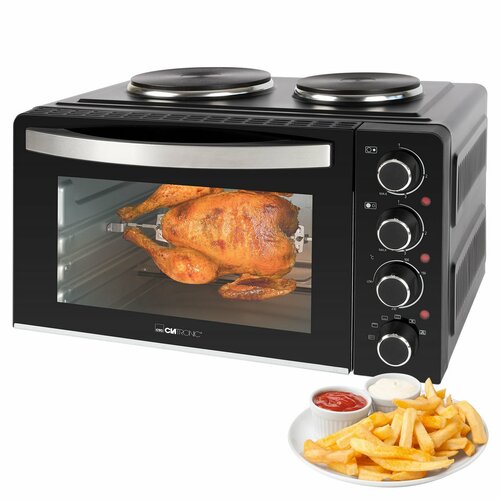 Clatronic KK 3786 Piekarnik wielofunkcyjny z dwupalnikową płytą grzewczą