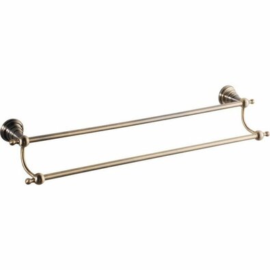 SAPHO 1318-11 Diamond подвійний тримач для рушників 60 см, бронзовий