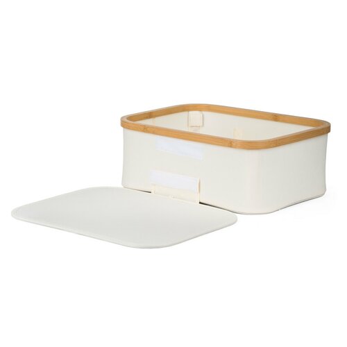 Сховище G21 40 x 30 x 15 см, бамбукове з кришкою,бежеве