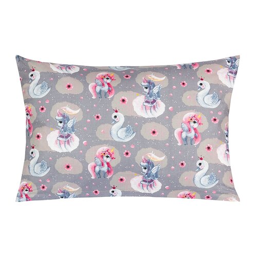 Bellatex Kissen VIOLA Einhorn, Schwan, 40 x 60 cm