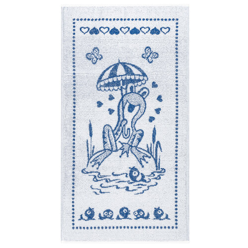 Dětský froté ručník Žabák, modrý, 45 x 75 cm