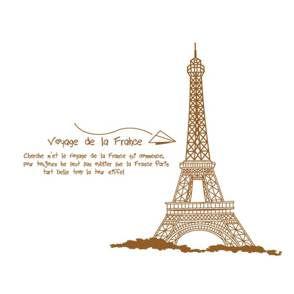 Samolepiaca dekorácia Eiffelova veža