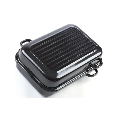 Belis Tigaie smaltată cu nervuri și mânerelaterale, 40 cm