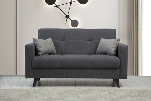 Rozkládací pohovka Polya Dark Grey