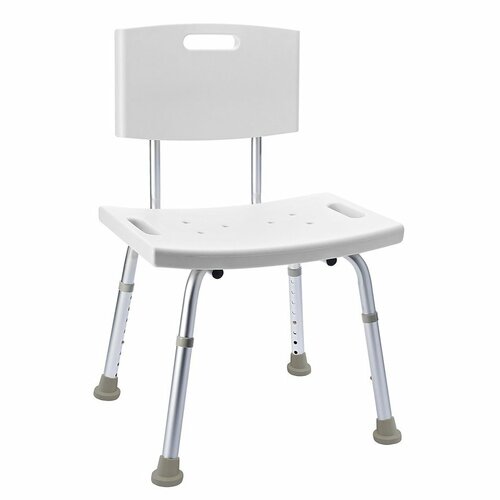 SAPHO A00602101 Handicap židle s opěradlem, nastavitelná výška, bílá
