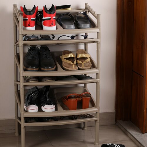 Szafka na buty 6 półek Brown 52 x 34 x 91 cm