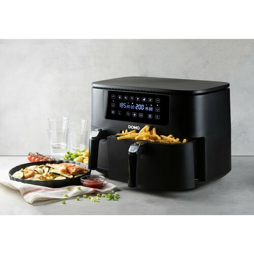 DOMO DO546FR digitálna dvojitá teplovzdušnáfritéza, 3+6 l