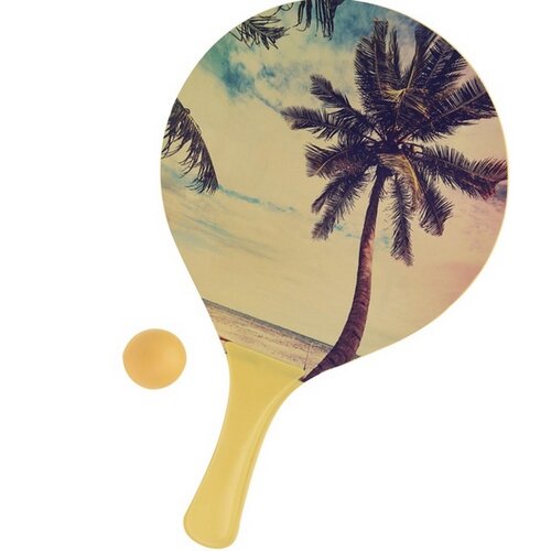 Set na plážový tenis Summer, žltá