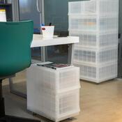 Modulare Aufbewahrungsbox Wave Mist ohne Rollen 54,6 x 43,4 x 22 cm