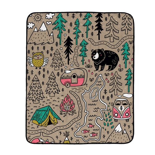 Pătură pliabilă de camping Butter Kings Camping, 145 x 180 cm