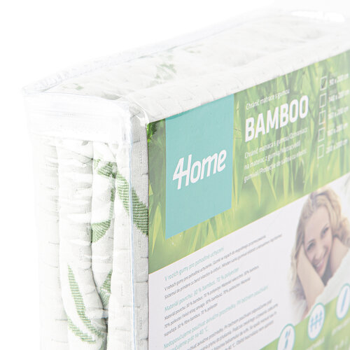 4Home Bamboo Matratzenschoner mit Gummi, 90 x 200 cm