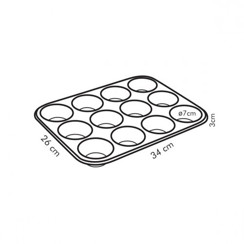 Tescoma Form 12 Muffins DELICIA, 34 x 26 cm