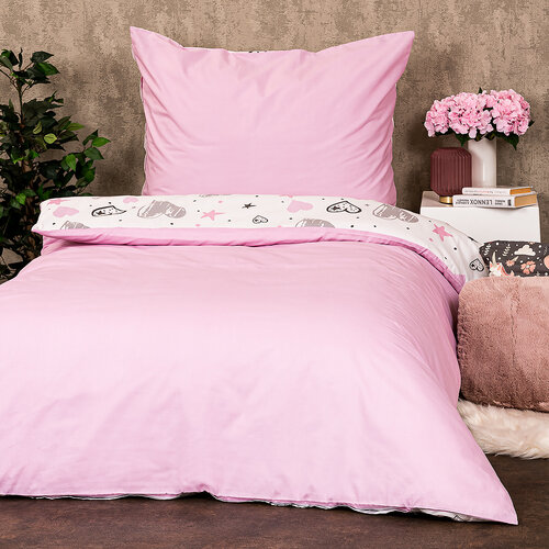 Lenjerie de pat din bumbac 4Home Little heart, 140x 200 cm, 70 x 90 cm