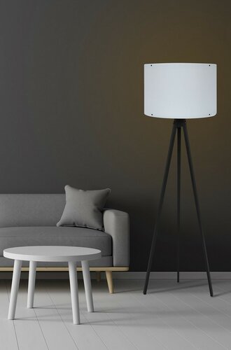 Stojací lampa Tripod White Black 129