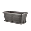 Jardinieră cu volum mare Bama Legno antracit, 60 x 30 x 25 cm