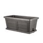 Jardinieră cu volum mare Bama Legno antracit, 60 x 30 x 25 cm