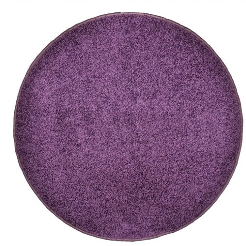 Kusový koberec Elite Shaggy fialová,priemer 120 cm