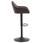 Scaun de bar din piele ecologică B-716 BR3, maro
