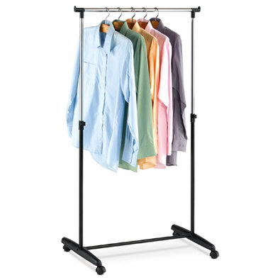 Stojan na oblečenie chróm / čierna, 80 x 160 cm
