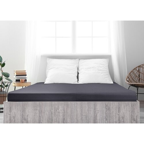 4Home prześcieradło jersey Ideal antracytowy, 100 x 200 cm