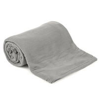 Fleecová deka UNI šedá, 150 x 200 cm