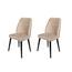 Set de scaune de sufragerie Alfa Beige and Black, 2 buc.
