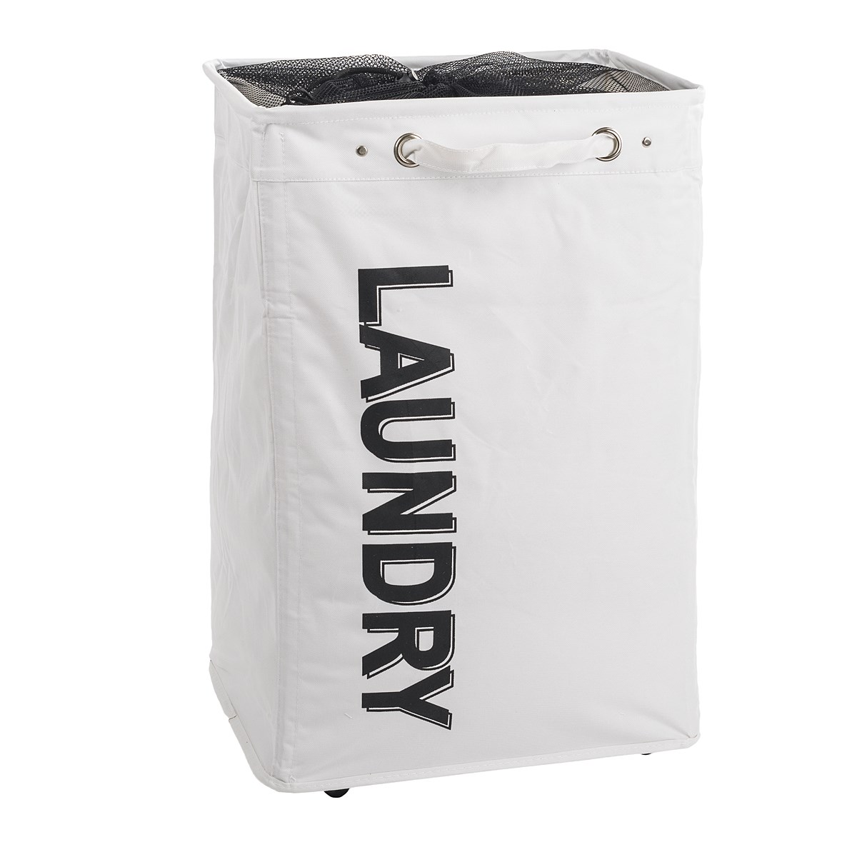 Kôš na špinavú bielizeň, biela,