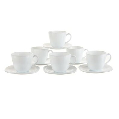 Bormioli Rocco 12-teiliges Kaffeeset Parmaweiß  ,