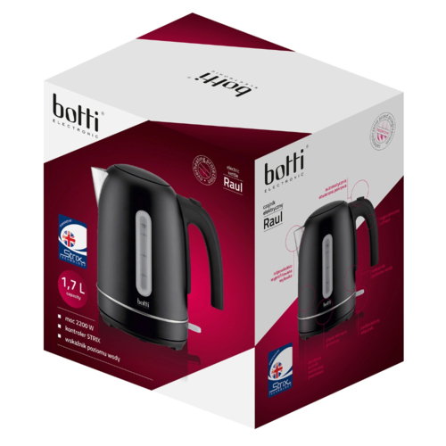 Botti Ceainic electric Raul 1,7 l, negru