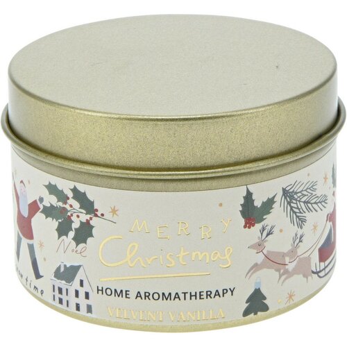 Komplet božičnih sveč Merry Christmas Mistletoeand fir/Velvent vanilla, 2 kos