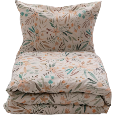 Lenjerie de pat din bumbac și in Pajiște,, 160 x 200 cm, 2 buc. 70 x 80 cm