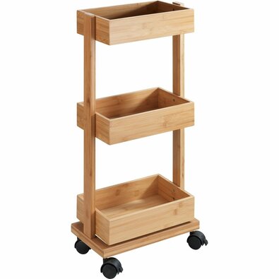 Wenko Bambusový vozík s poličkami TORTONA