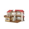 Sylvanian family 5302 Zweistöckiges Haus mit  rotem Dach und Lichtern