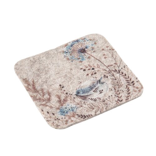 Altom Plstena podlaga pod skodelico Serenity 10 x10 cm, komplet 4 kos